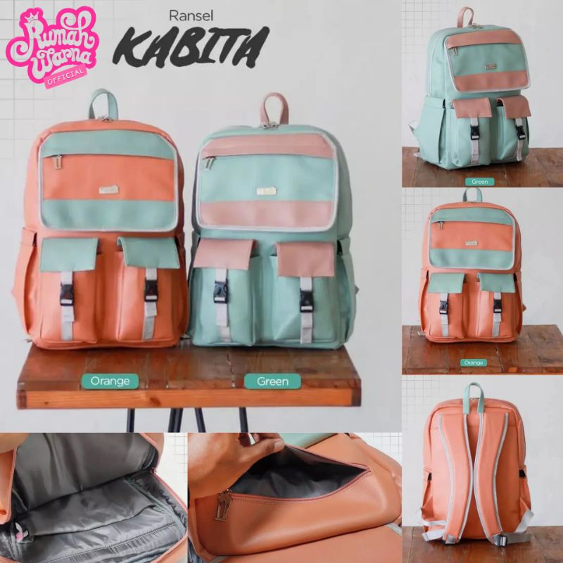 Jual *TAS RANSEL B (+ SLOT LAPTOP / NOTEBOOK 14" - 15.6" ) KABITA RUMAH ...