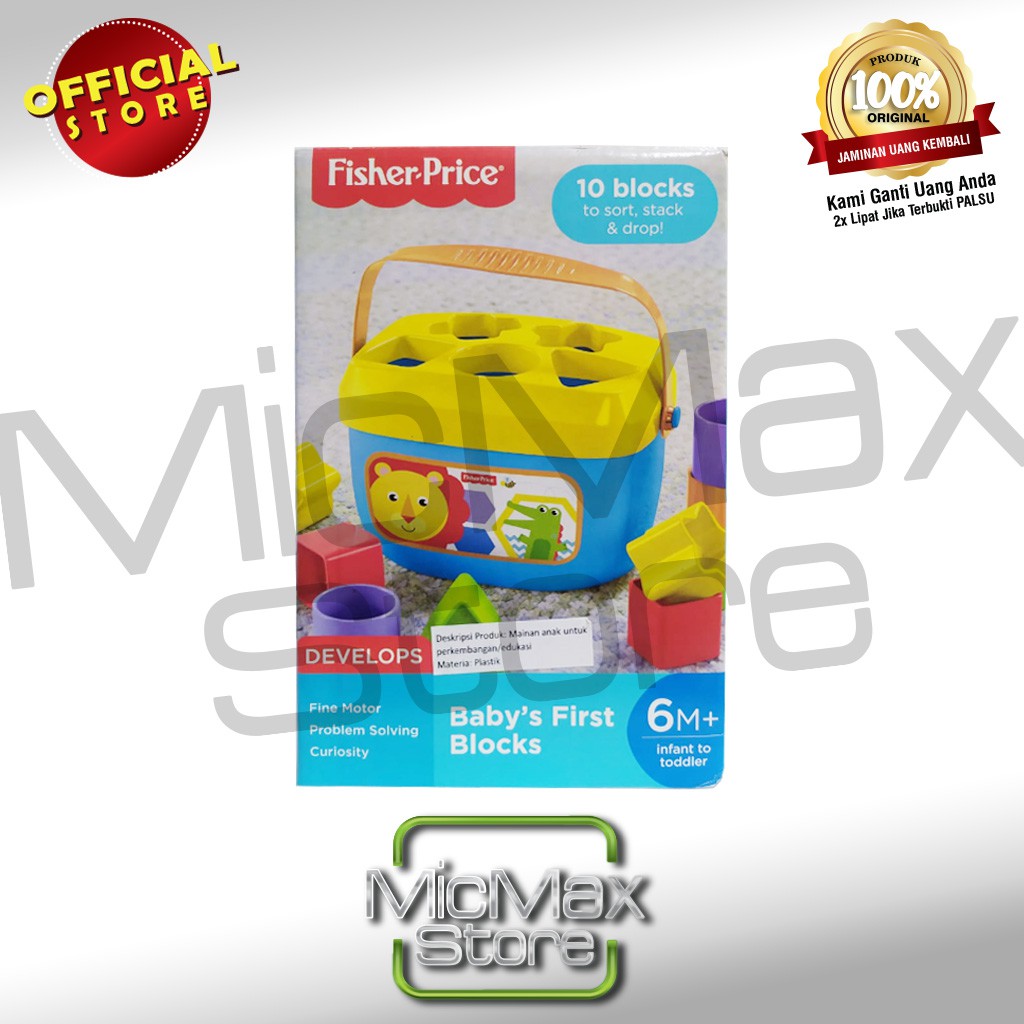 Jual Fisher Price Baby’s Baby Babys First Blocks Block | Shopee Indonesia
