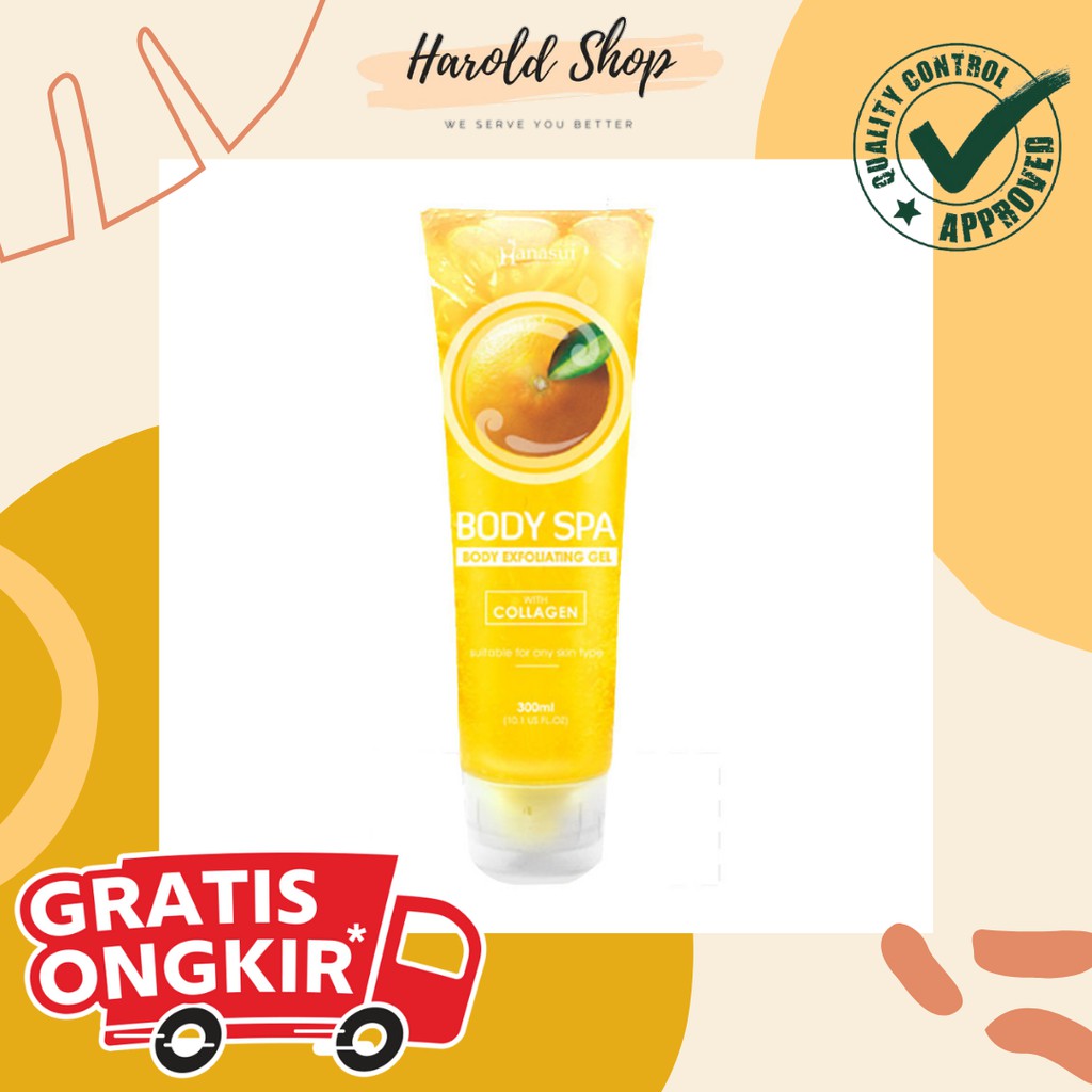 Jual Paling Murah Body Scrub Gel Wangi Lemon 300 ml /Hanasui/ Beli 1