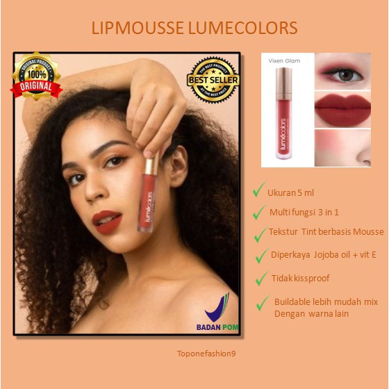 Jual Jual Lipstik Velvet Lip & Cek Mousse Matte Murah Lumecolors