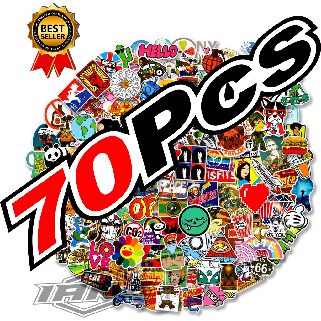Jual 70PCS STICKER PACK HYPEBEAST - STIKER AESTHETIC LAPTOP, AKSESORIS ...