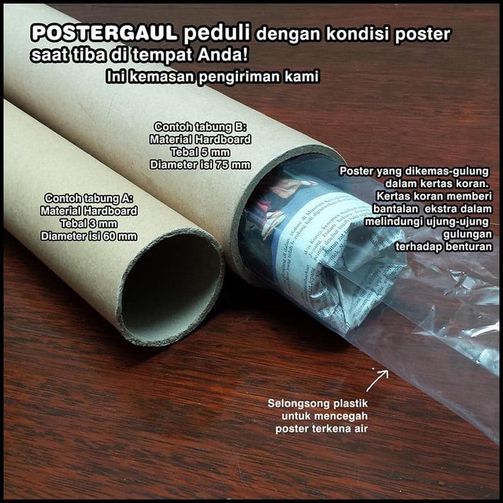 Jual Poster Foil Emas Jumbo Kaligrafi Pintu Kabah Foju8 Size 50 X 69