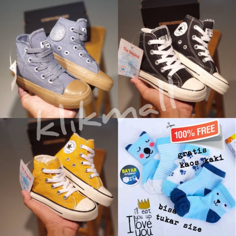 Jual Sepatu Anak Laki laki Sepatu Converse Anak Sepatu All Star Anak Kids Grade Original Shopee Indonesia