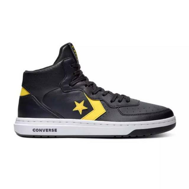 Jual CONVERSE RIVAL LEATHER MID BLACK AMARILLO Shopee Indonesia