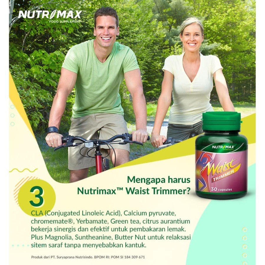 Jual Nutrimax Waist Trimmer 30 Capsul Penurun Berat Badan Diet Pelangsing Shopee Indonesia