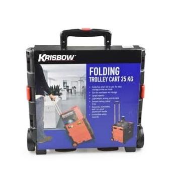 Jual Troli Box portable lipat krisbow 25kg folding trolley trolli galon ...