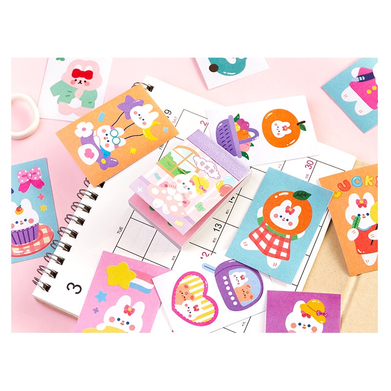 Jual Buku Sticker Lucu Soft Beans Season Six Sticker Book