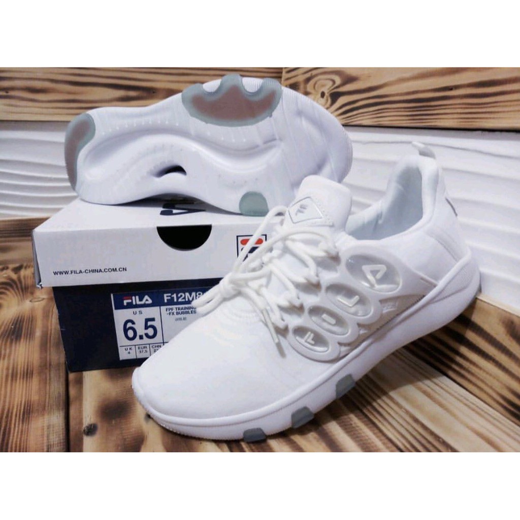 Jual Sepatu Pria Fila FPF FX Bubbles Trainers Full White PRM Shopee Indonesia