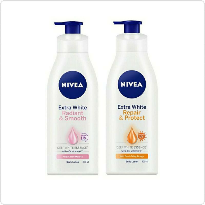Jual HANDBODY NIVEA Extra White Radiant & Smooth Lotion 400 ml | Shopee ...