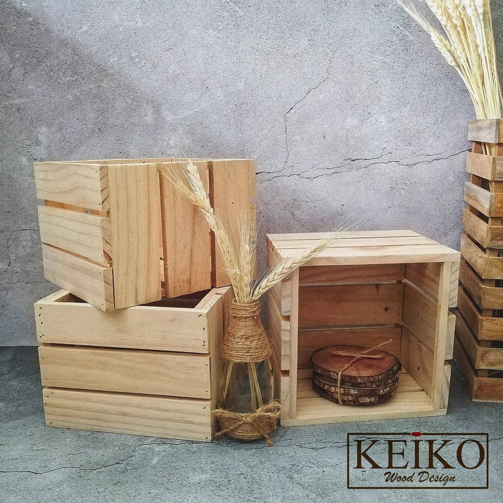 Jual Box Create Kayu (20x20x15 cm) | Shopee Indonesia