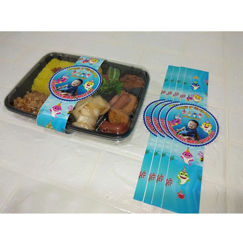 Jual Label Kotak Bento dengan stiker bulat di tengah | Shopee Indonesia