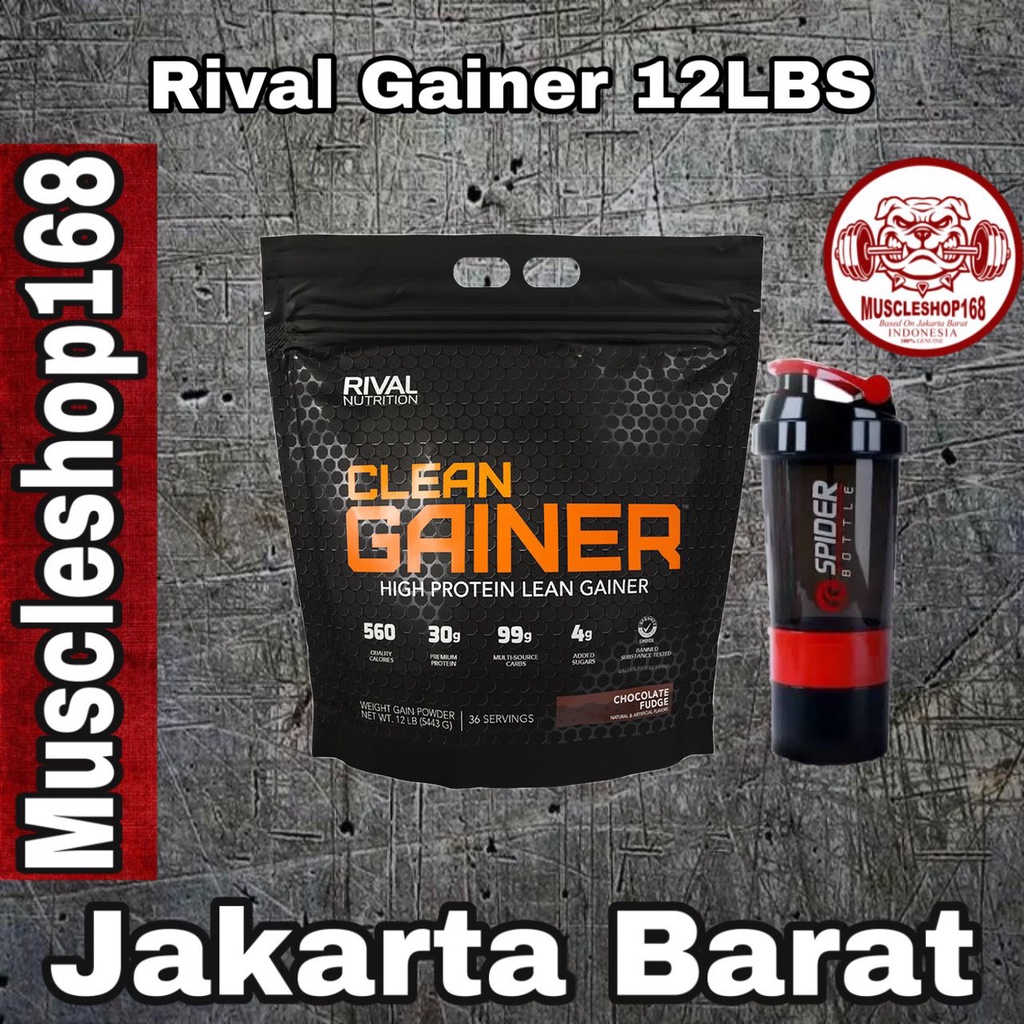 Jual Rival Nutrition Clean Gainer 12 Lbs High Protein Gain 12lbs