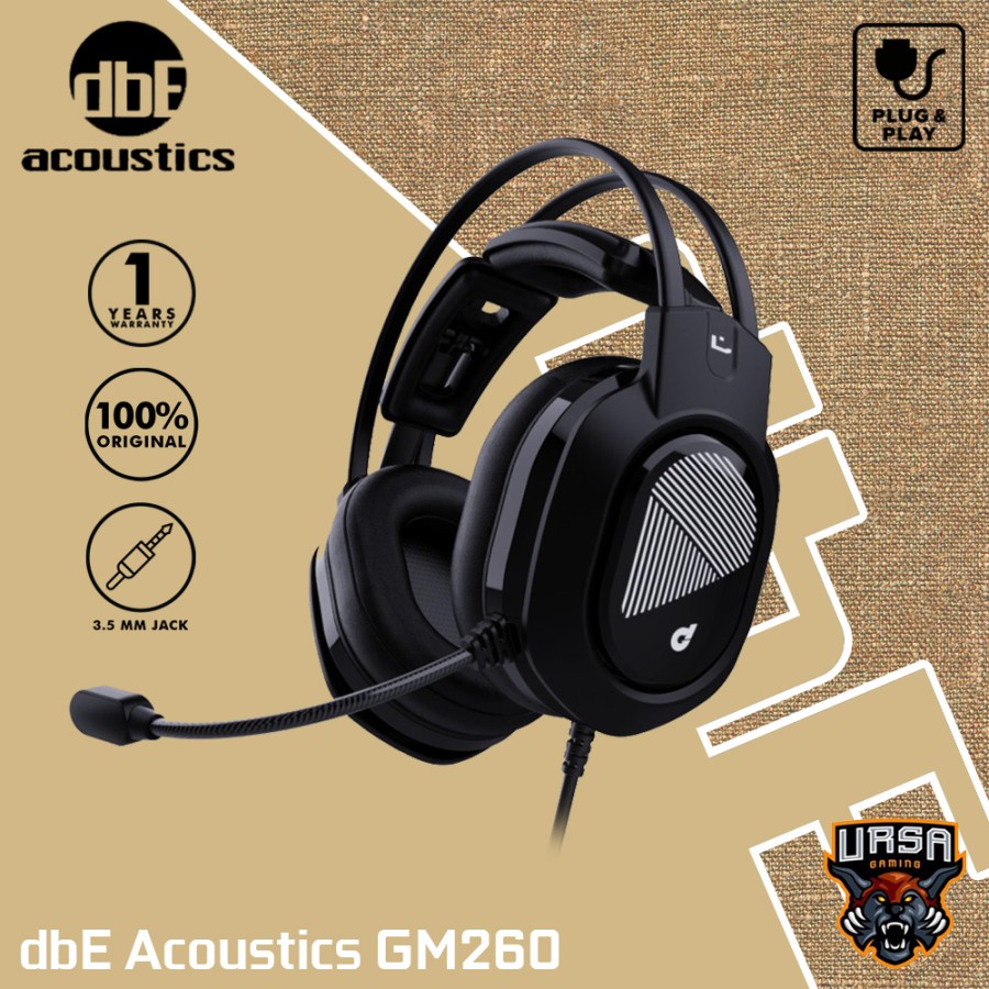 Jual Headset dbE Acoustics GM260 3.5MM Jacks Headset Gaming Shopee