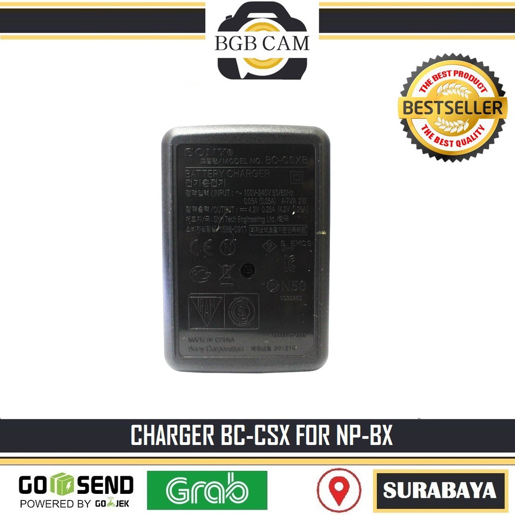 Jual Charger BC-CSX for Sony NP-BX1 Kamera H400 / Handycam Sony CX405 ...