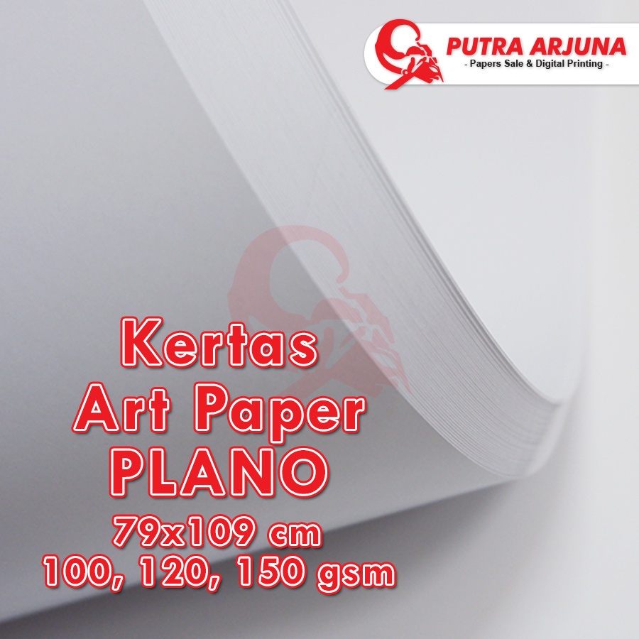 Jual KERTAS ART PAPER 100150gsm, 79x109cm PLANO Shopee Indonesia