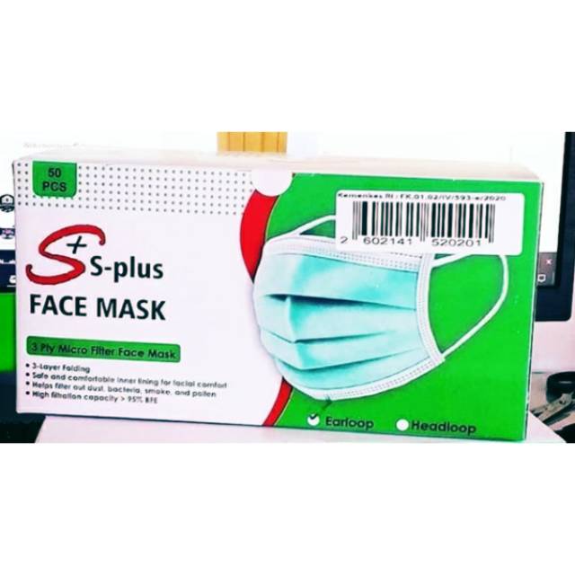 Jual Masker medis s-plus | Shopee Indonesia
