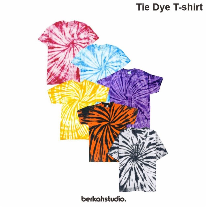 Jual Kaos Tie Dye Baju Tie Dye Baju Kaos Tie Dye Tshirt Tie Dye By Berkahstudio Shopee