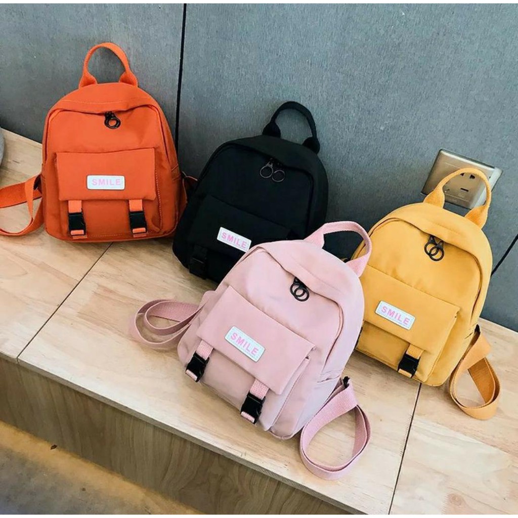 Jual Alika Bag - Tas Ransel Mini Wanita Gambar Bunga Kasual Tas