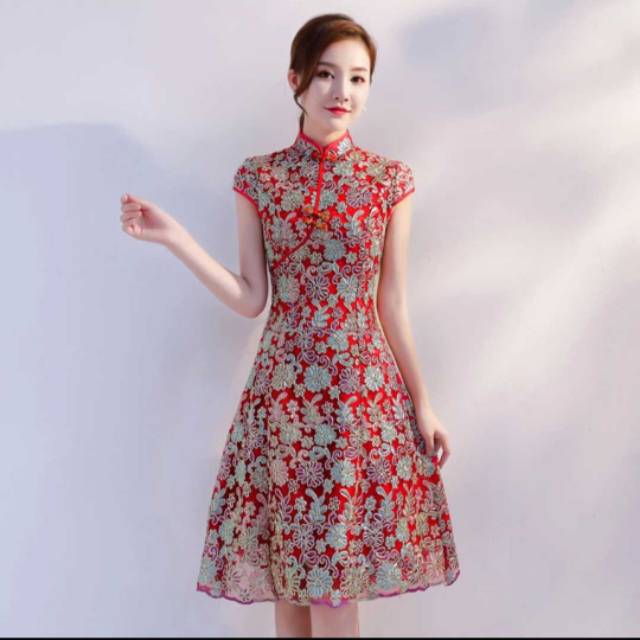 Jual dress deals cheongsam modern