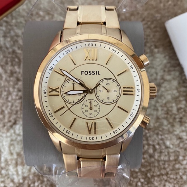 Jual Jam Fossil BQ1128IE Flynn Chronograph Gold Tone Stainless