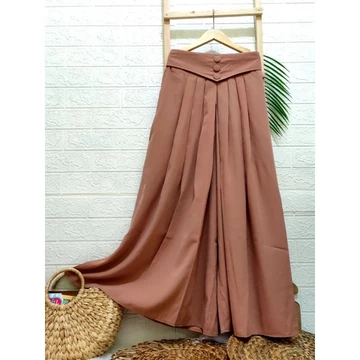 Kulot Lebar Bahan Wolfis Kulot Payung Woolpeach Kulot Kancing Bungkus Kulot Kerja Kuliah