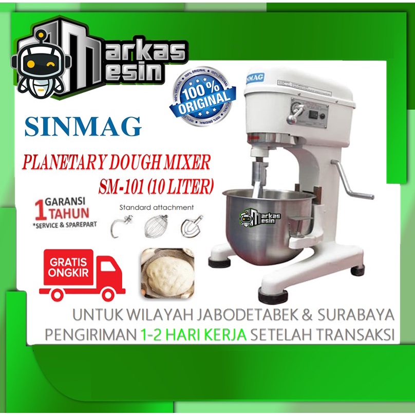 Jual Planetary Dough Mixer Mesin Pengaduk Adonan Roti Sinmag Sm Shopee Indonesia