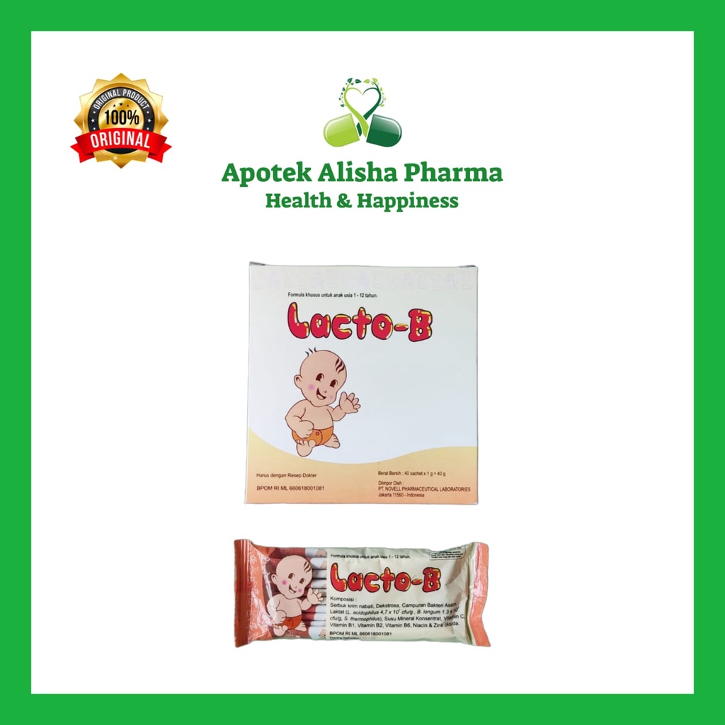 Jual Lacto B / Lacto-B Sachet Suplemen Probiotik / Diare / Mencret ...