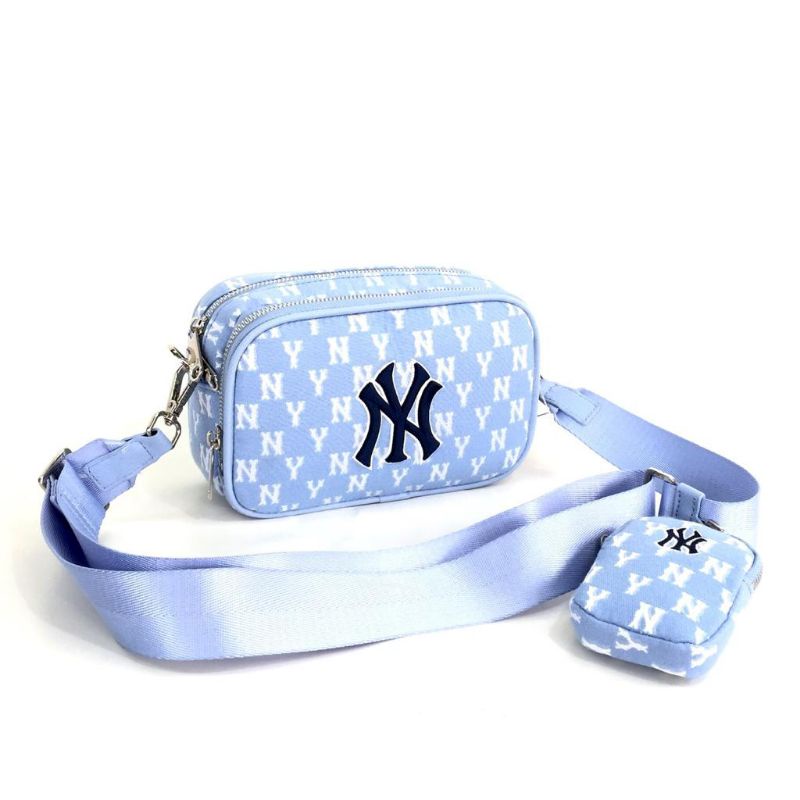 Jual MLB Monogram Jacquard Mini Crossbody Bag New York Yankees | Shopee ...