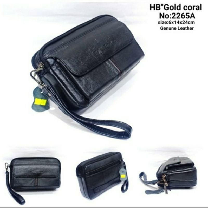 Gold hot sale coral bag