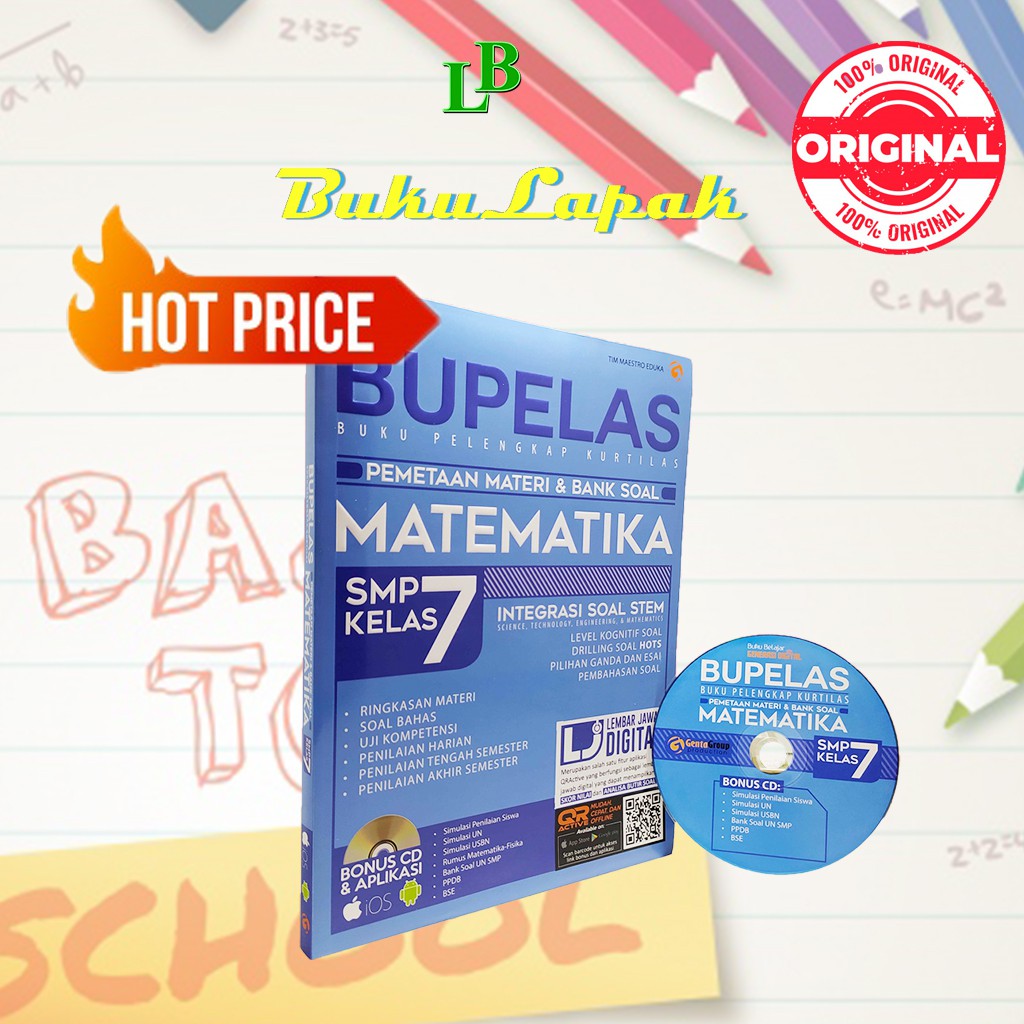 Jual Buku MATEMATIKA SMP BUPELAS Pemetaan Materi Bank Soal Matematika ...