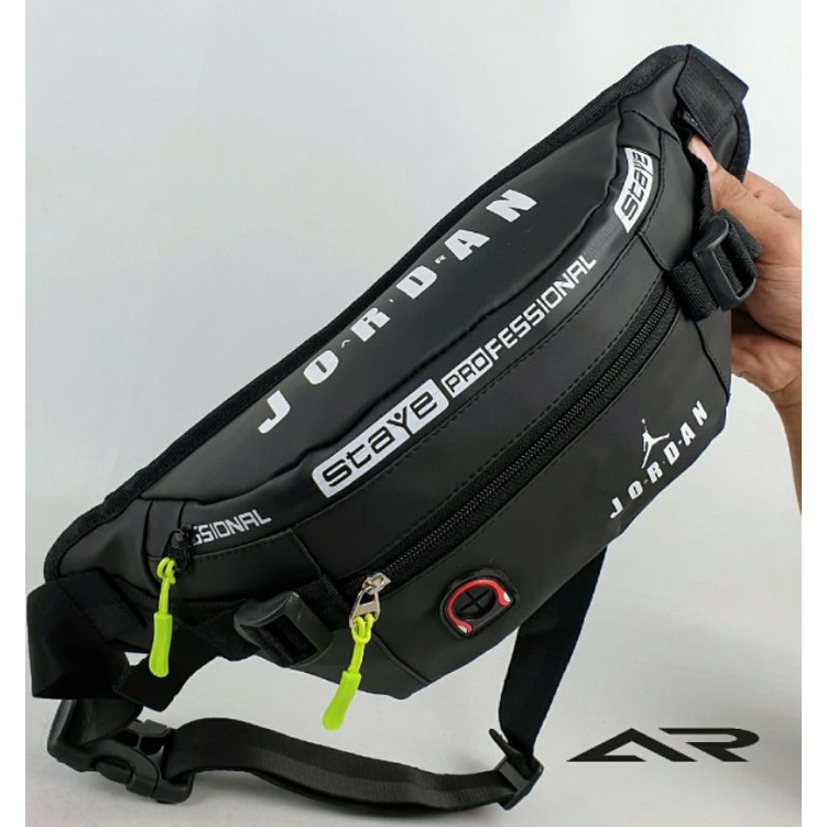 Jual Waistbag Waterproof Sport Stylish Tas Selempang Pria Anti Air