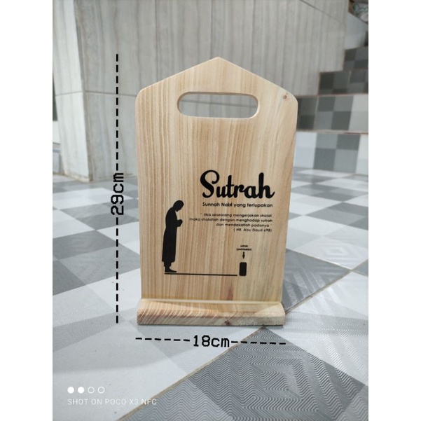 Jual Sutrah / Sutroh / Pembatas Shof Sholat 29x18cm (non Finishing ...