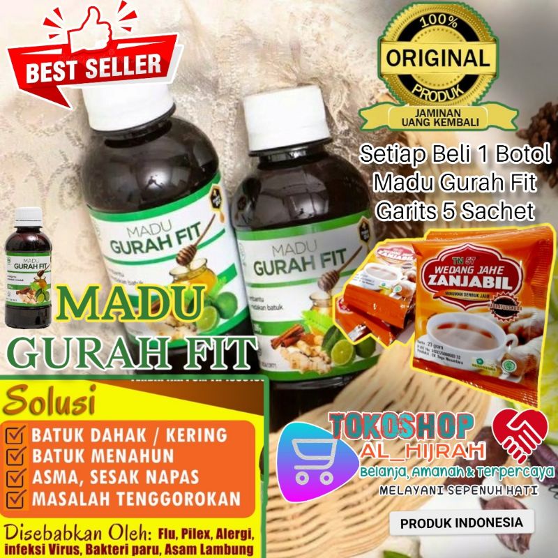 Jual MADU GURAH FIT Mengatasi Asma, Bronkitis, Sinusitis Radang ...