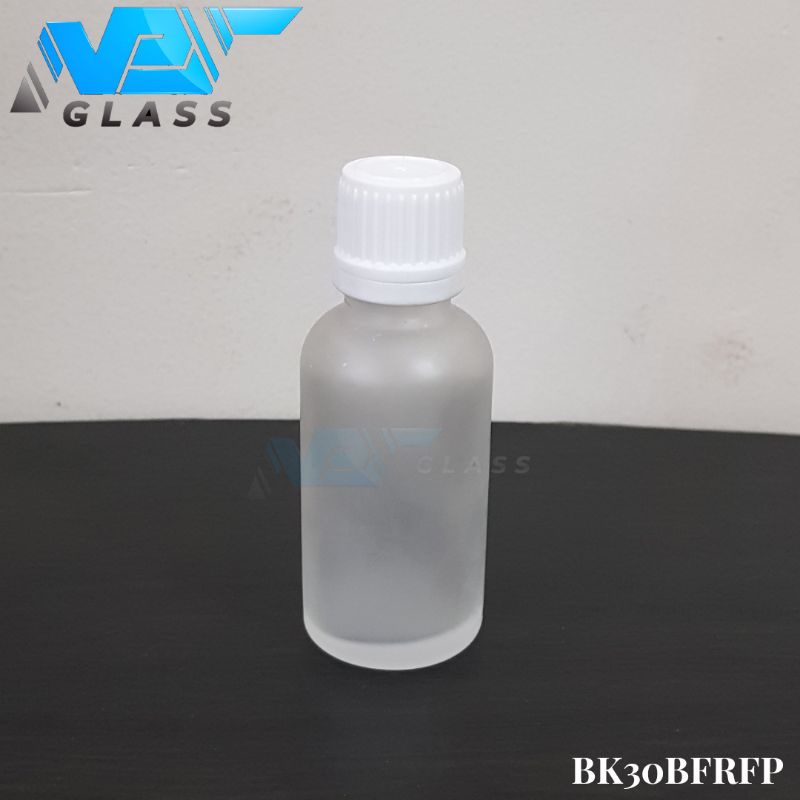 Jual Botol Kaca Ml Bening Frosted Doff Tutup Filler Putih Shopee