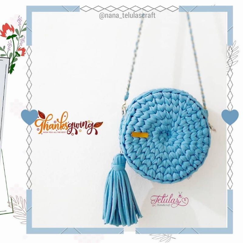 Macaron hot sale bag crochet