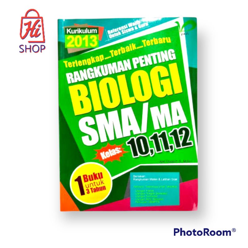 Jual Buku Rangkuman Penting Biologi SMA/MA Kelas 10,11,12 | Shopee ...