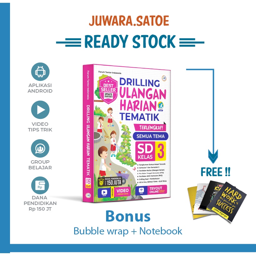 Jual BUKU TEMATIK KELAS 3 SD DRILLING ULANGAN HARIAN TEMATIK KLS 3 SD ...