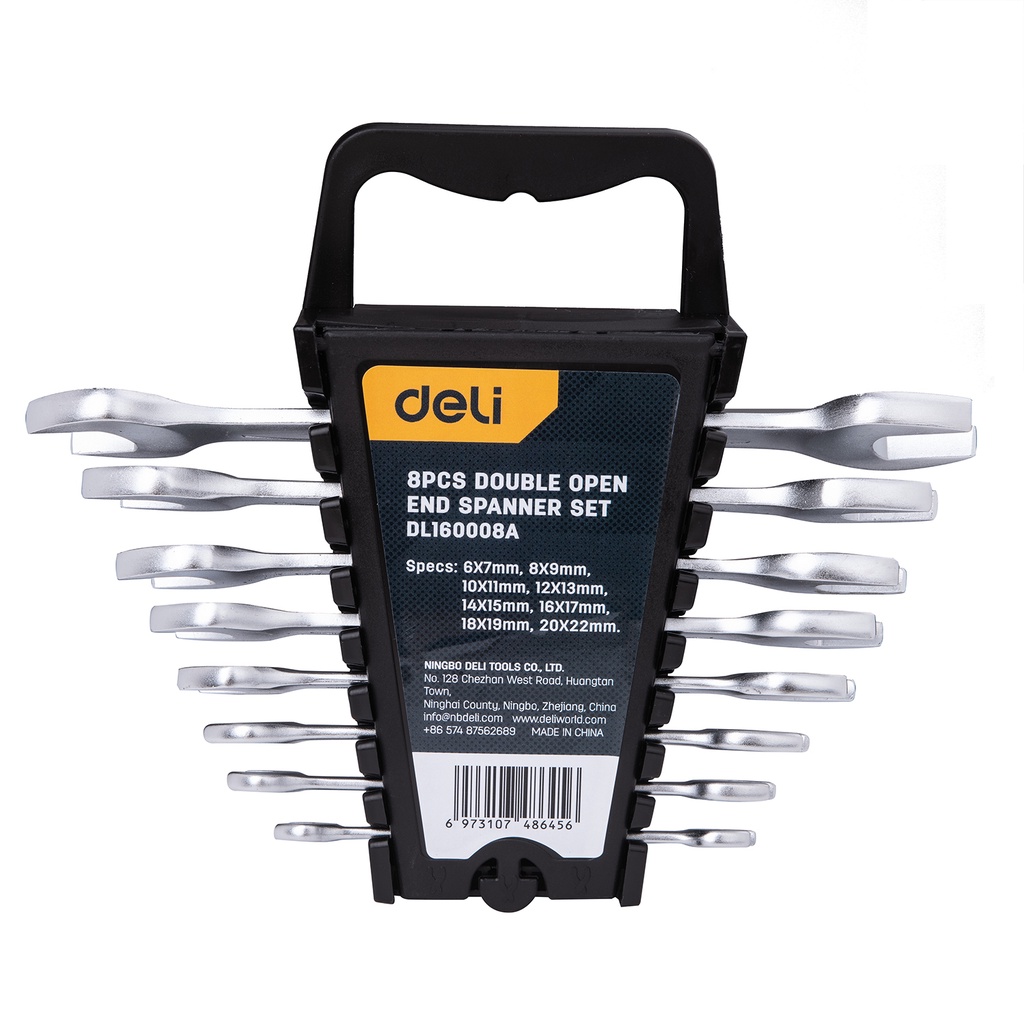 Jual Deli Double Open End Spanner Set Set Kunci Pas Terbuka Ganda 8 12