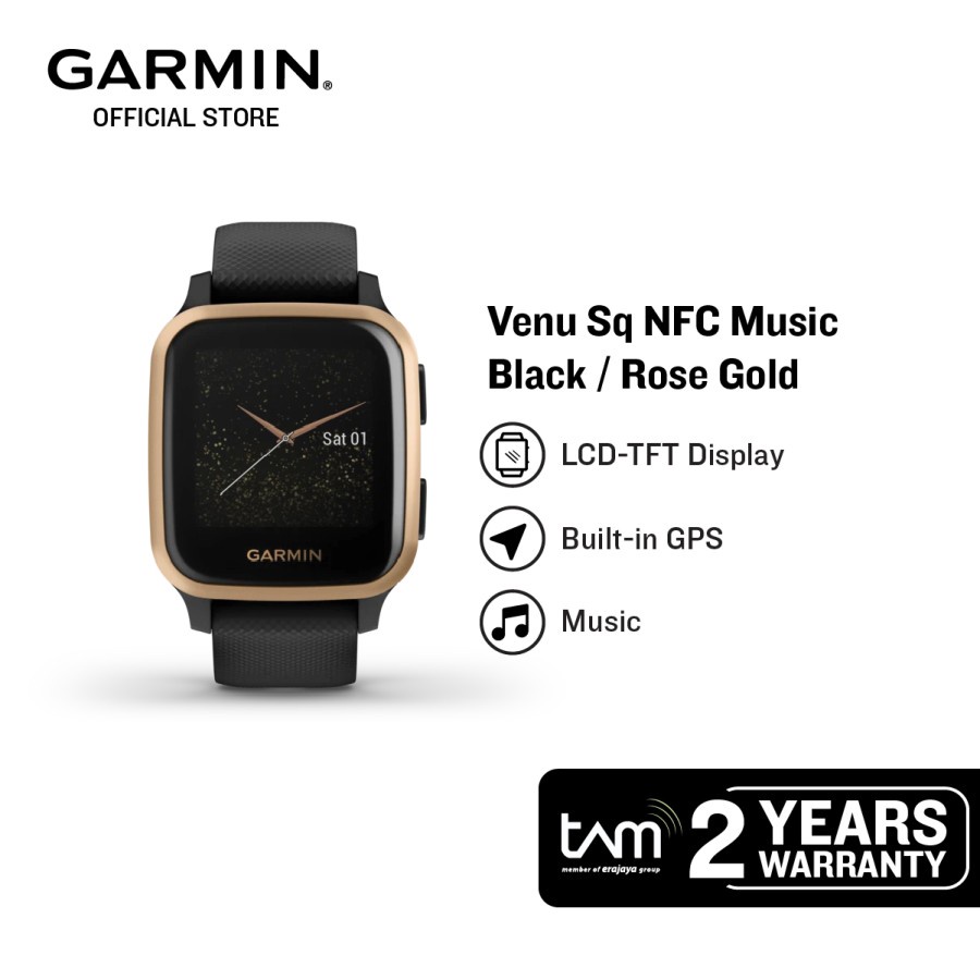 Black Rose Garmin Venu Sq Music Stores Sq Music Edition Garmin