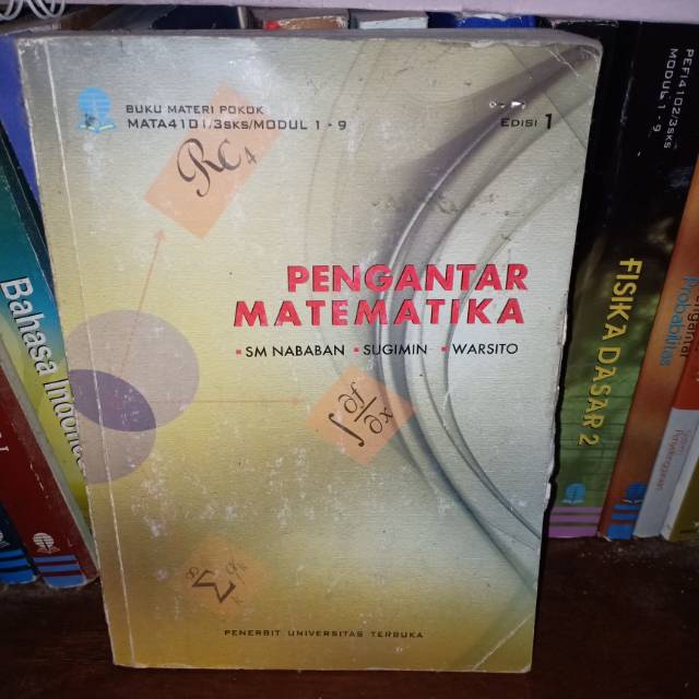 Jual Buku Materi Pokok PENGANTAR MATEMATIKA MATA4101 UNIVERSITAS ...