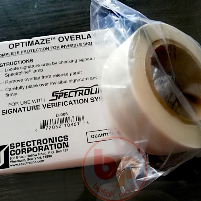 Jual Overlay Spectroline sticker tanda tangan buku tabungan high ...
