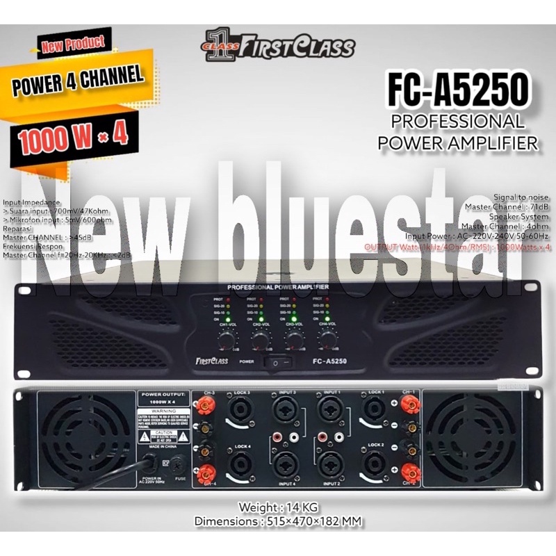 Jual Power Firstclass FC A5250 Original Amplifier FirstClass FC A 5250 ...