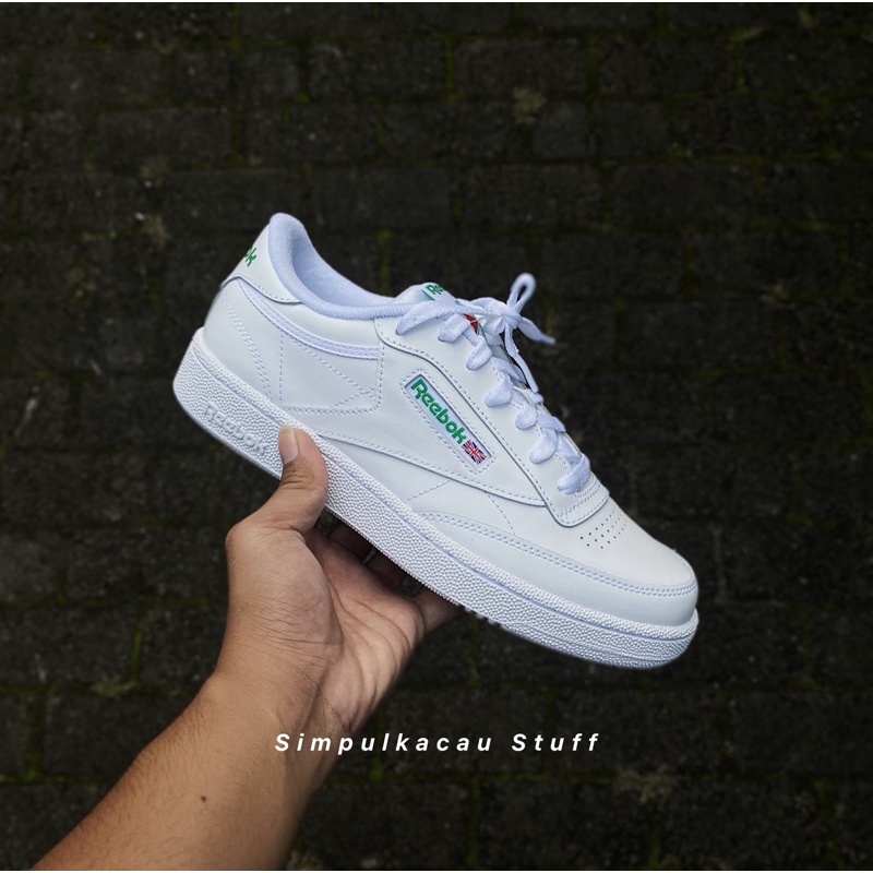 Jual sepatu reebok royal complete & classic c85 white original | Shopee ...