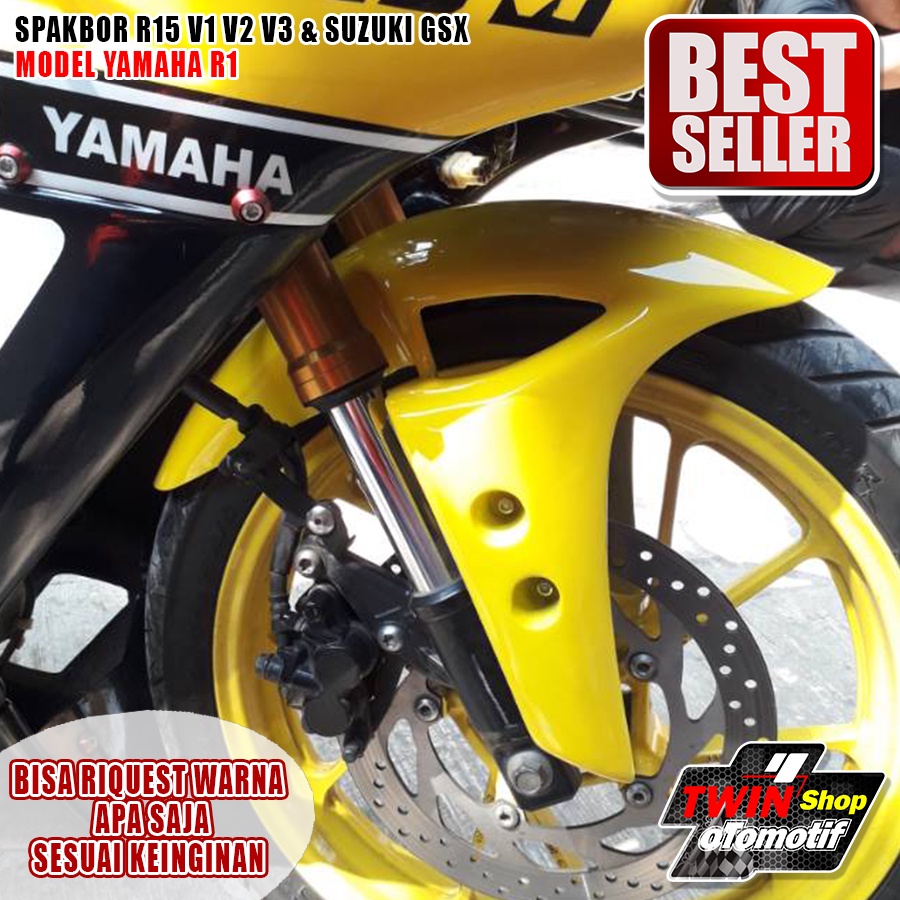 Jual Spakbor R15 V1 V2 V3 & SUZUKI GSX MODEL YAMAHA R1M KUNING ATAU ...