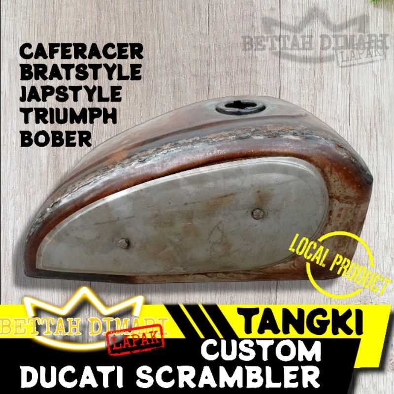 Jual tangki custom japstyle caferacer bobber model ducati scrambler ...