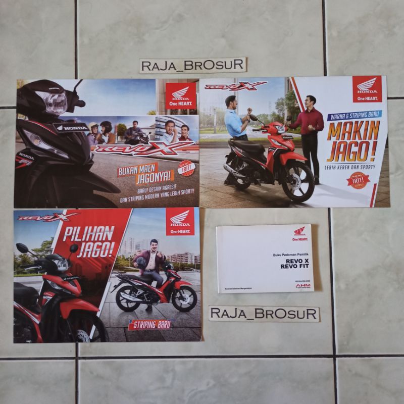 Jual Buku Pedoman Pemilik/manual Book + 3poster Brosur Flyer Honda Revo ...