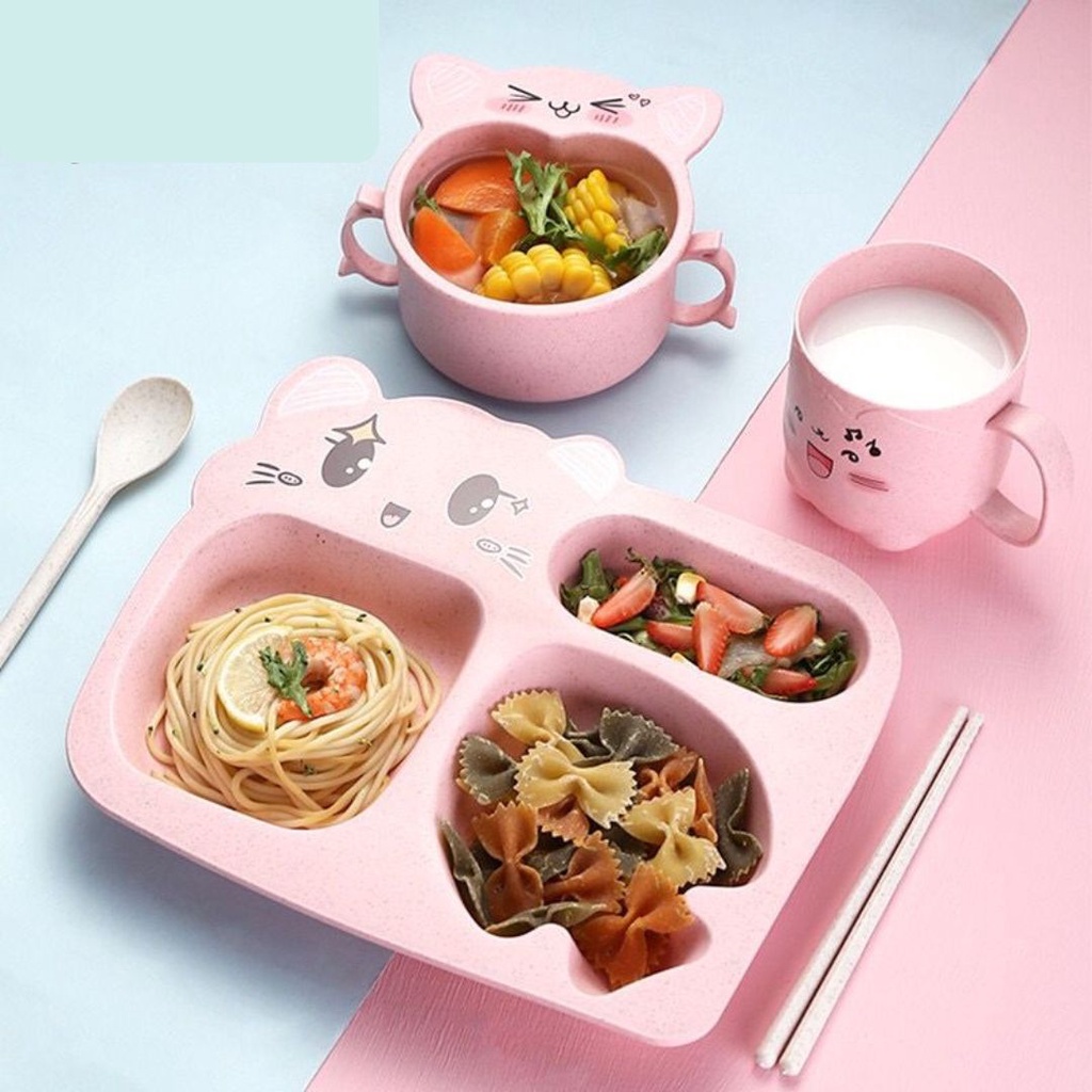 Jual Tempat Makan Set + Gelas + Mangkok / Tempat Makan Multifungsi ...