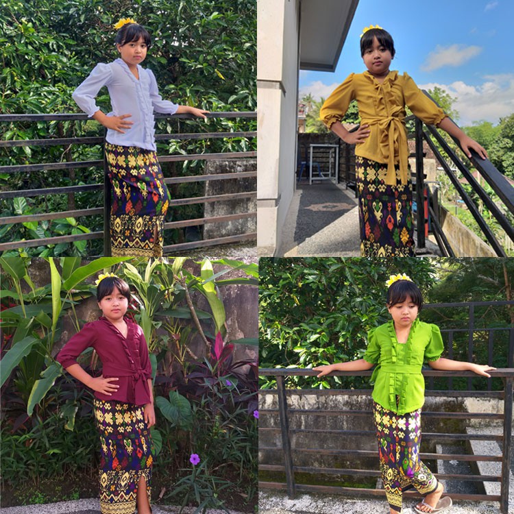 Jual Baju Kebaya Bali Modern Anak | Kebaya Bali Set Anak | Kebaya Bali