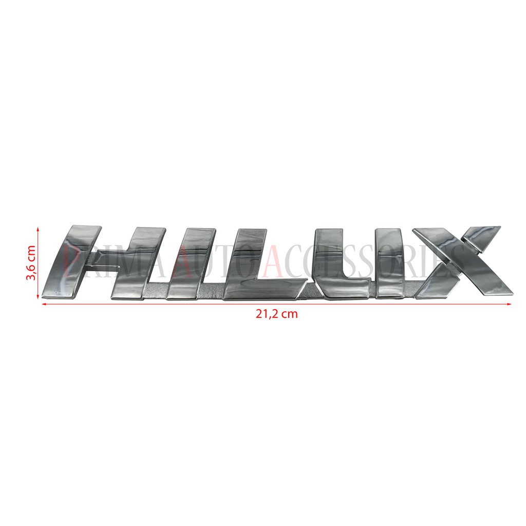 Jual Logo Emblem Mobil Tulisan Hilux Baru Chrome Cm Shopee Indonesia