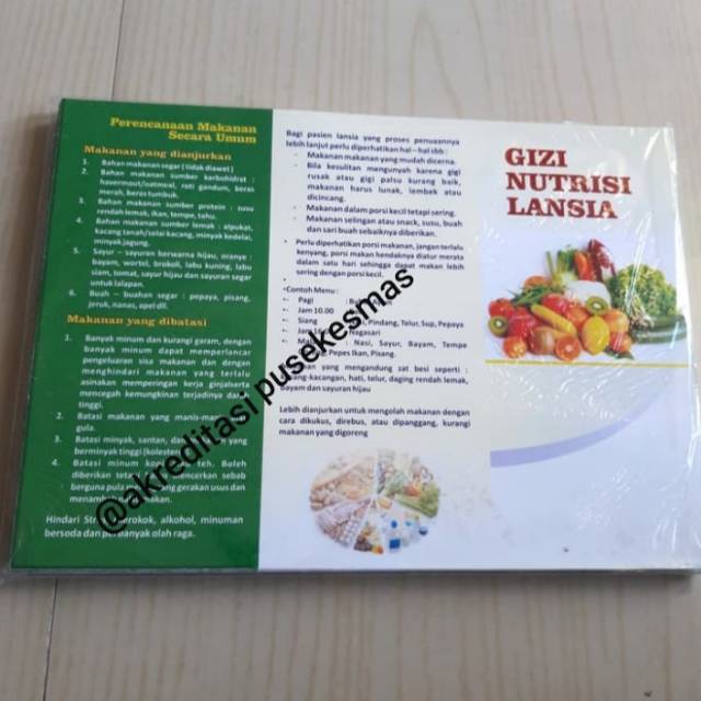 Jual Leaflet Gizi Nutrisi Lansia | Shopee Indonesia